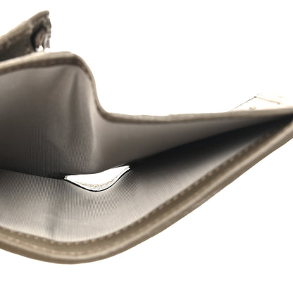 Gucci Sakai Be Green Calfskin Diagonal Stitched Blondie Card Case Wallet Craclet Brown 5 of 7