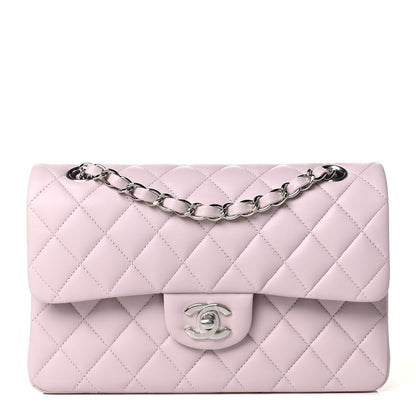 Chanel Lambskin Quilted Small Double Flap Light Purple 1 of 5