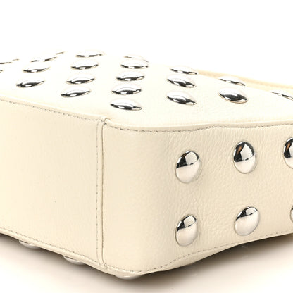 Khaite Pebbled Sport Calfskin Studded Small Elena White 9 of 9