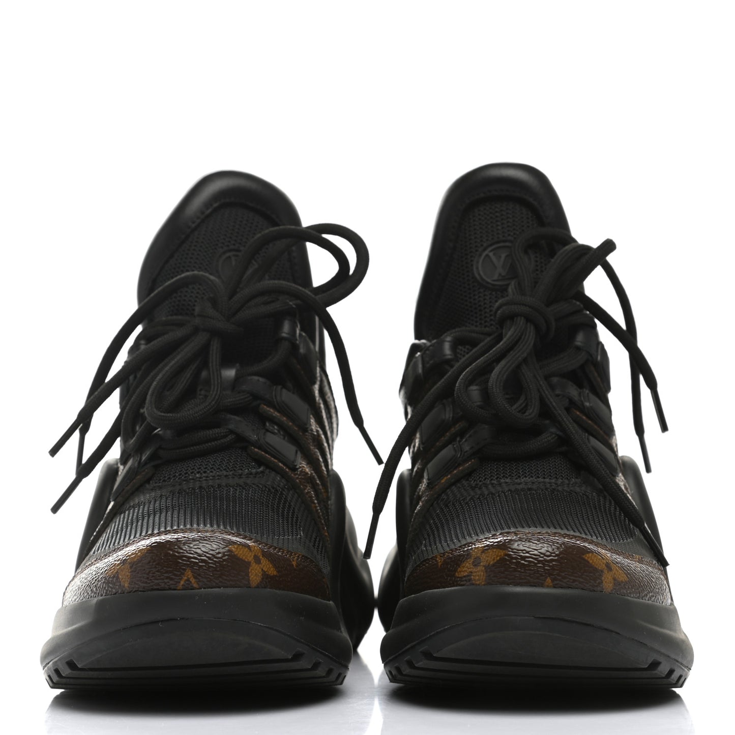 Calfskin Patent Monogram LV Archlight Sneakers 37.5 Black