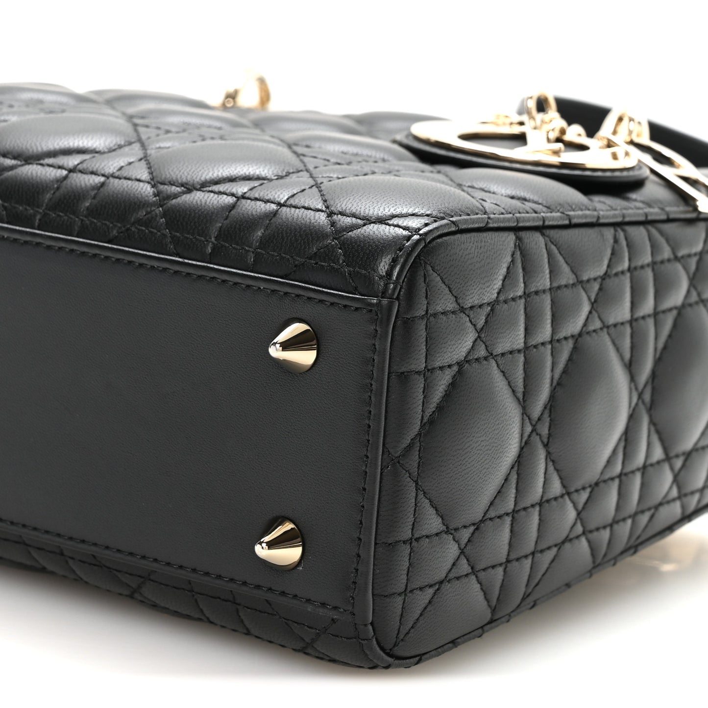 Lambskin Cannage Small My ABCDior Lady Dior Black