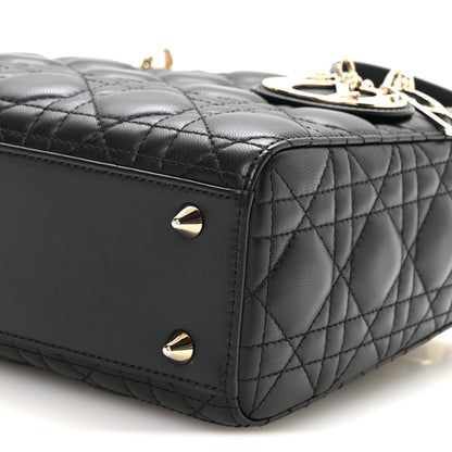 Christian Dior Lambskin Cannage Small My ABCDior Lady Dior Black 10 of 11