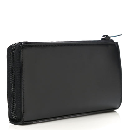 Saint Laurent Calfskin Fragment Zip Around Wallet Black 3 of 10