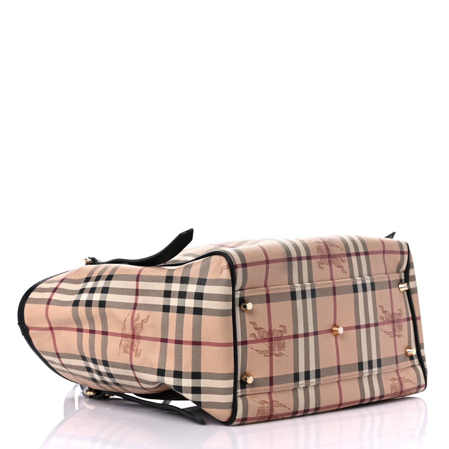Burberry Haymarket Check Small Canterbury Tote Black 4 of 22
