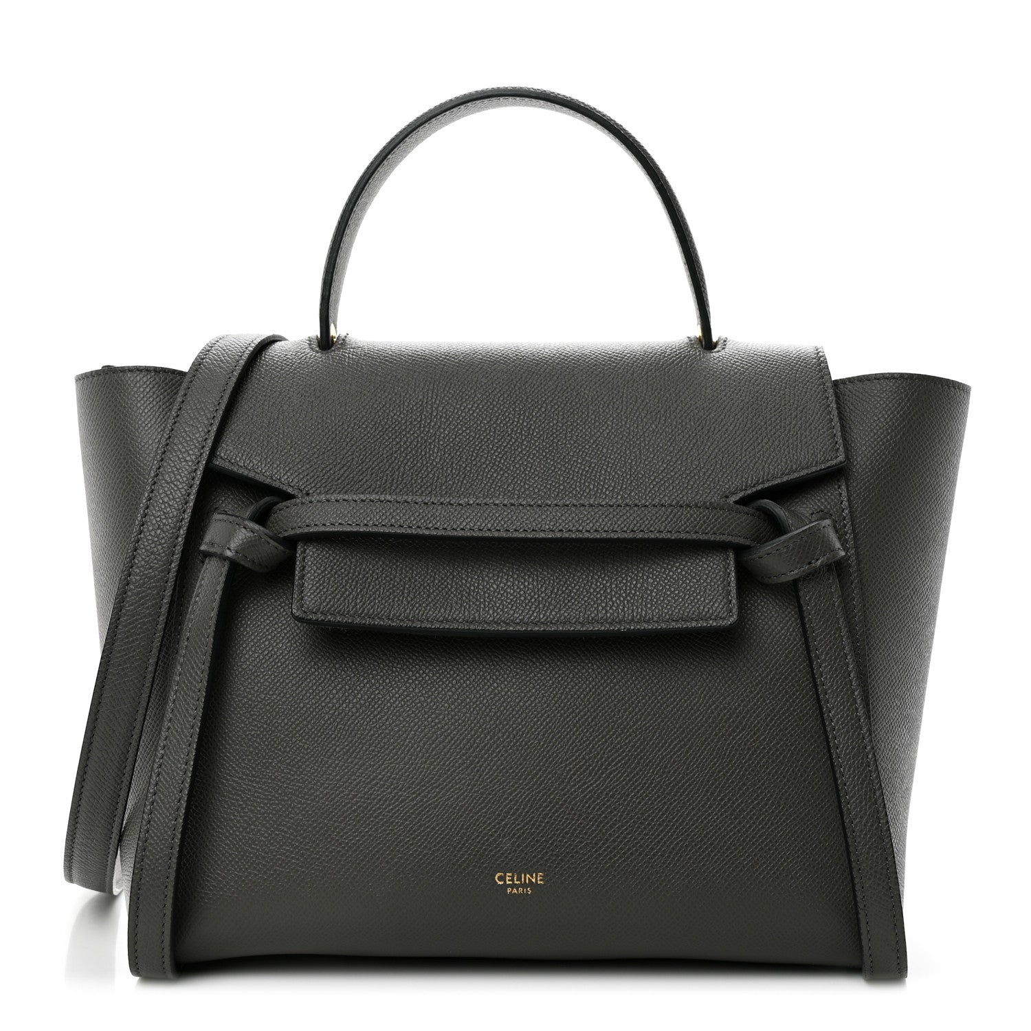 Celine Grained Calfskin Micro Belt Bag Grey 1 of 11