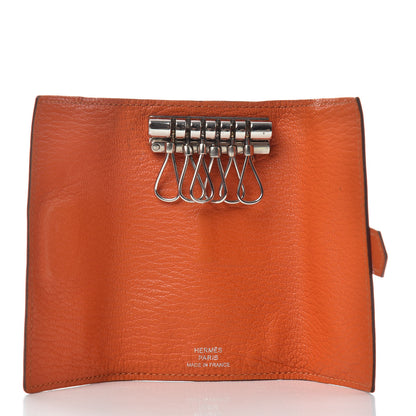 Hermes Chevre Mysore Bearn Multicles 6 Key Holder Orange 5 of 6