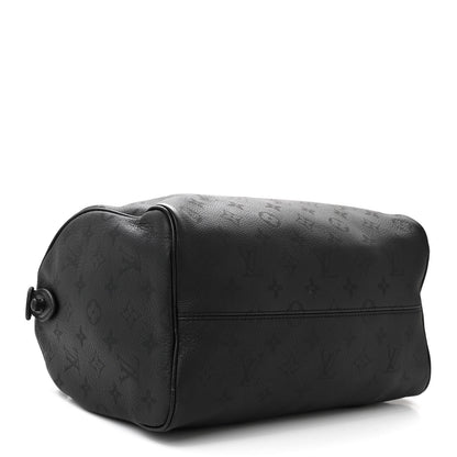 Louis Vuitton Calfskin Monogram Speedy P9 Bandouliere 30 Ultra Black 5 of 11