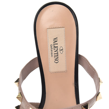 Valentino Garavani Nappa Rockstud Criss Cross 55mm Mules 38 Black Poudre 6 of 9