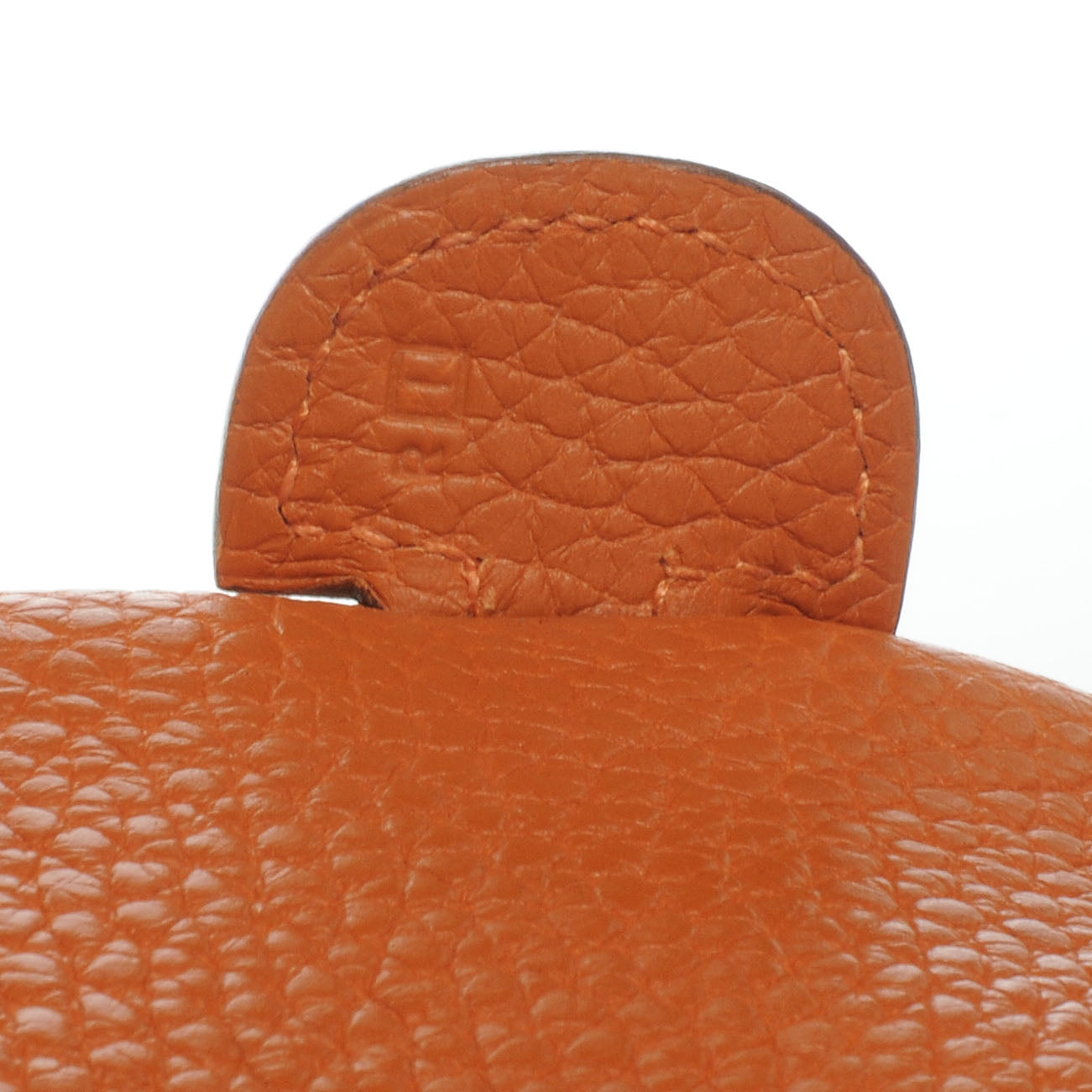 Hermes Taurillon Clemence Evelyne II PM Potiron Orange 5 of 7