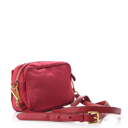Prada Tessuto Nylon Bow Camera Bag Fuxia 3 of 9