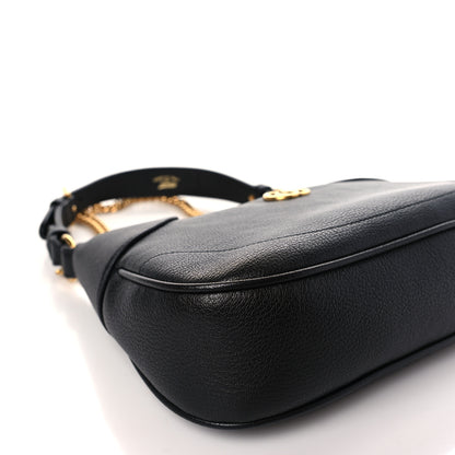 Gucci Goatskin Small Aphrodite Shoulder Bag Black 8 of 9