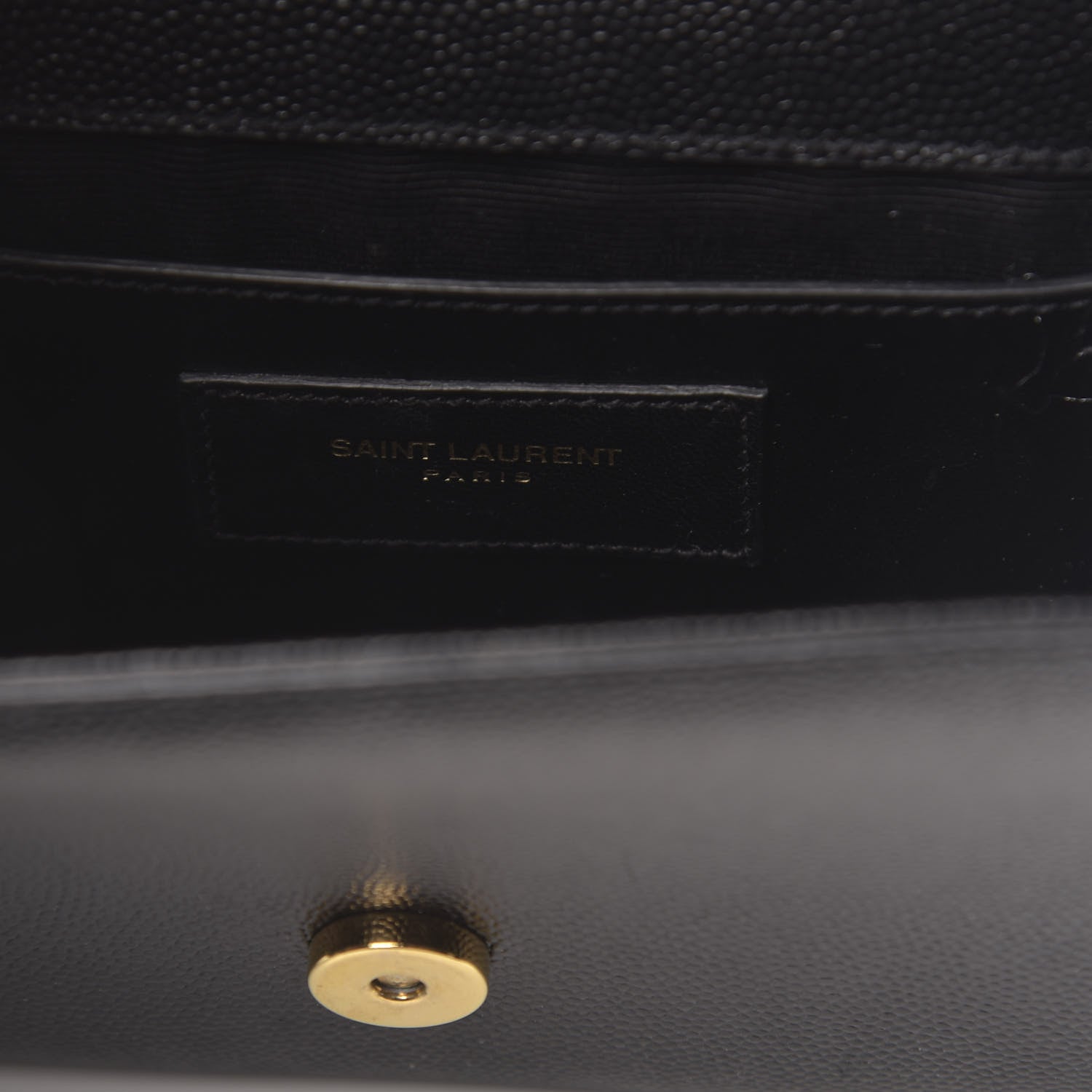 Saint Laurent Grain De Poudre Small Monogram Kate Satchel Black 6 of 9