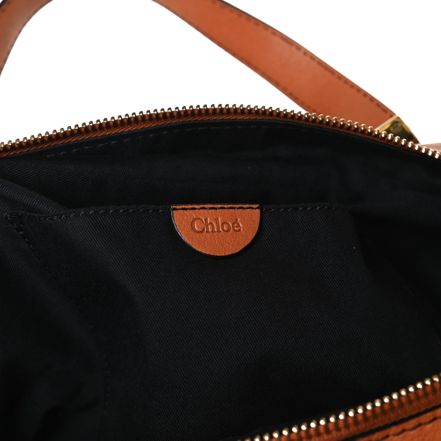 Chloe Calfskin Mary Satchel Brown 6 of 17