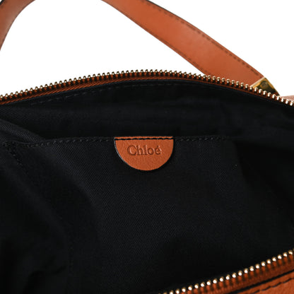 Chloe Calfskin Mary Satchel Brown 6 of 17