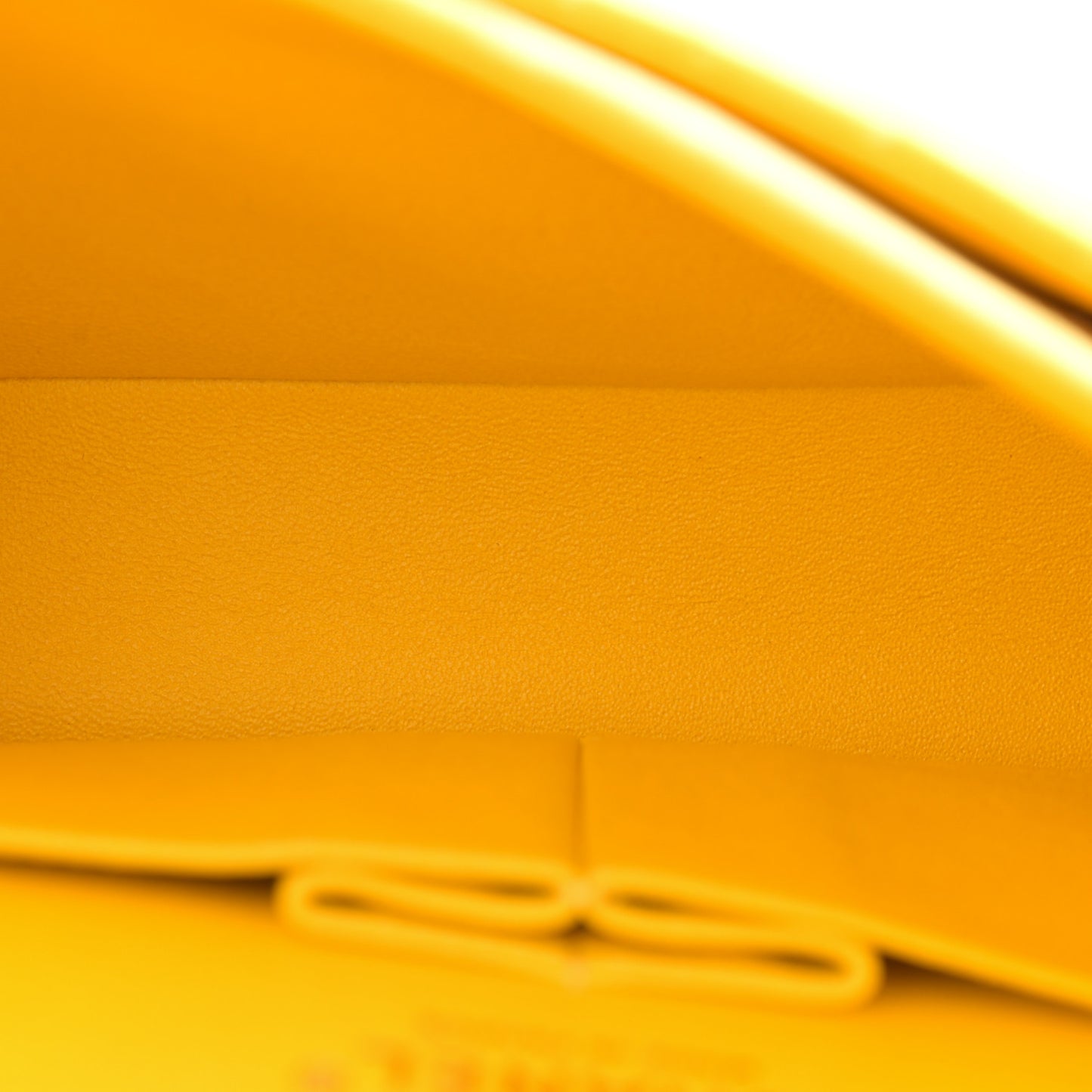 Velvet Quilted Medium Double Flap Yellow