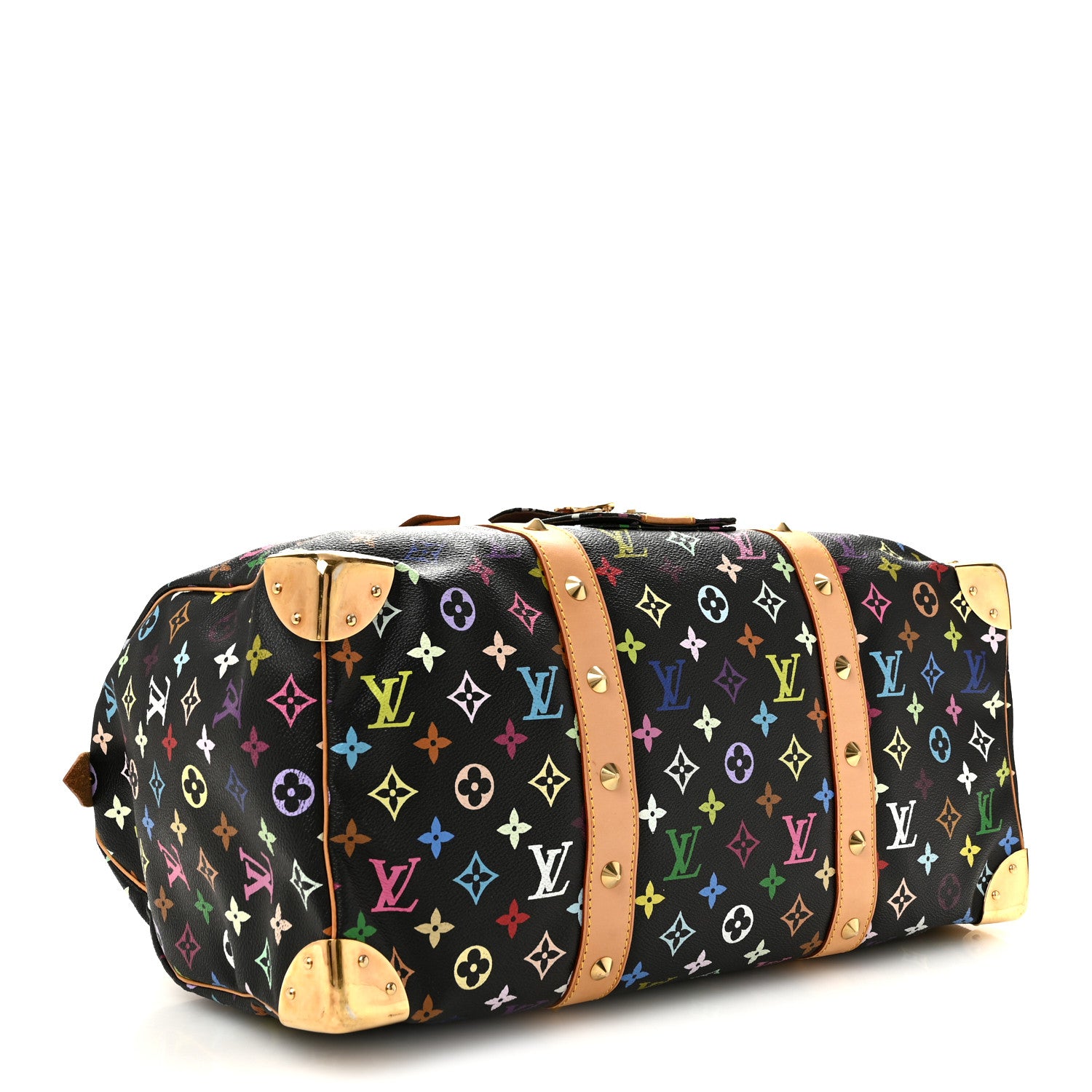 Louis Vuitton Monogram Multicolor Keepall 45 Black 3 of 12