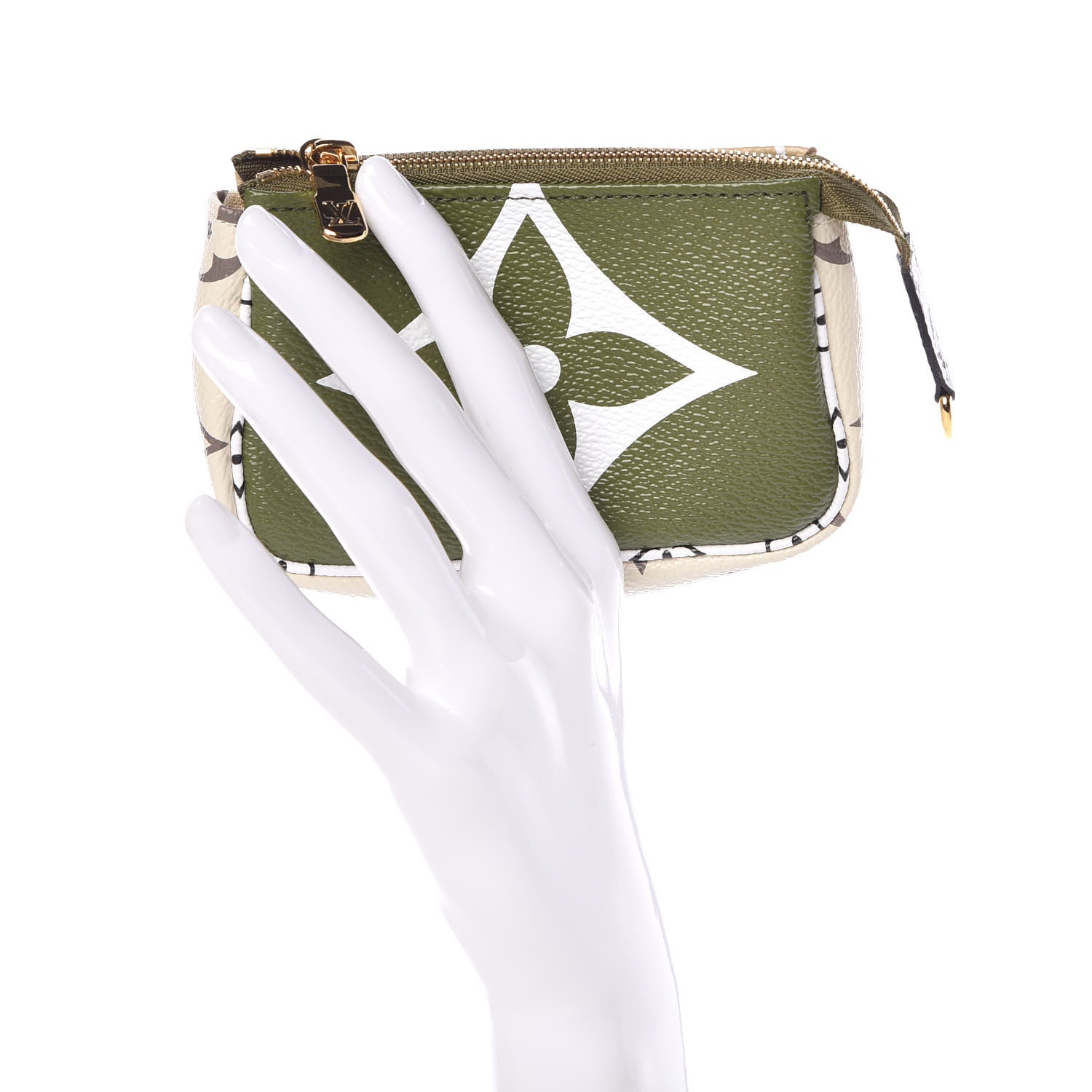 Louis Vuitton Monogram Giant Micro Pochette Accessories Kaki White 2 of 10