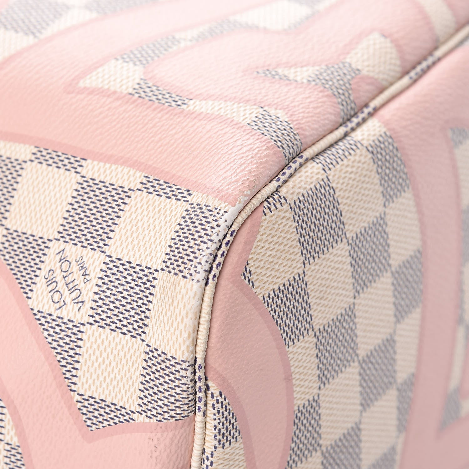 Louis Vuitton Damier Azur Tahitienne Neverfull MM 22 of 23
