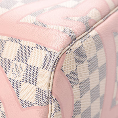 Louis Vuitton Damier Azur Tahitienne Neverfull MM 22 of 23