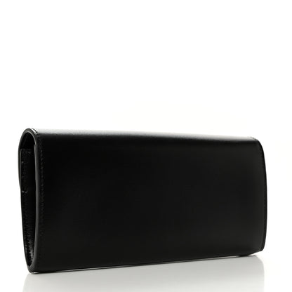 Celine Shiny Calfskin Long Triomphe Wallet Black 3 of 8