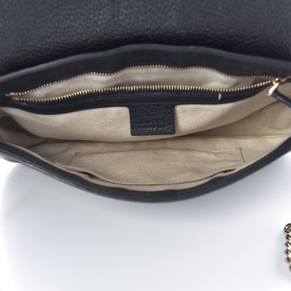 Gucci Pebbled Calfskin Medium Soho Flap Crossbody Black 5 of 17