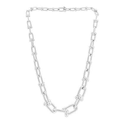 Tiffany Sterling Silver HardWear Graduated Link Necklace 1 of 5