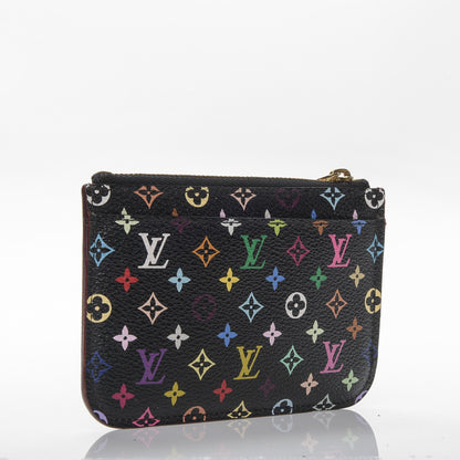 Louis Vuitton Monogram Multicolor Key Pouch Black Grenade 3 of 6