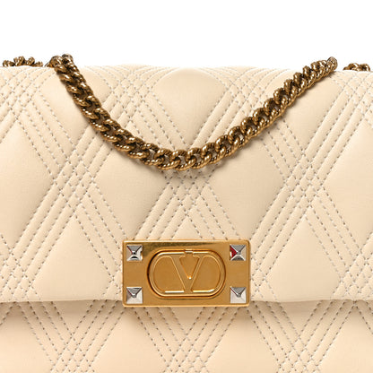Valentino Garavani Nappa Quiltie 67 Medium Shoulder Bag Ivory 7 of 9