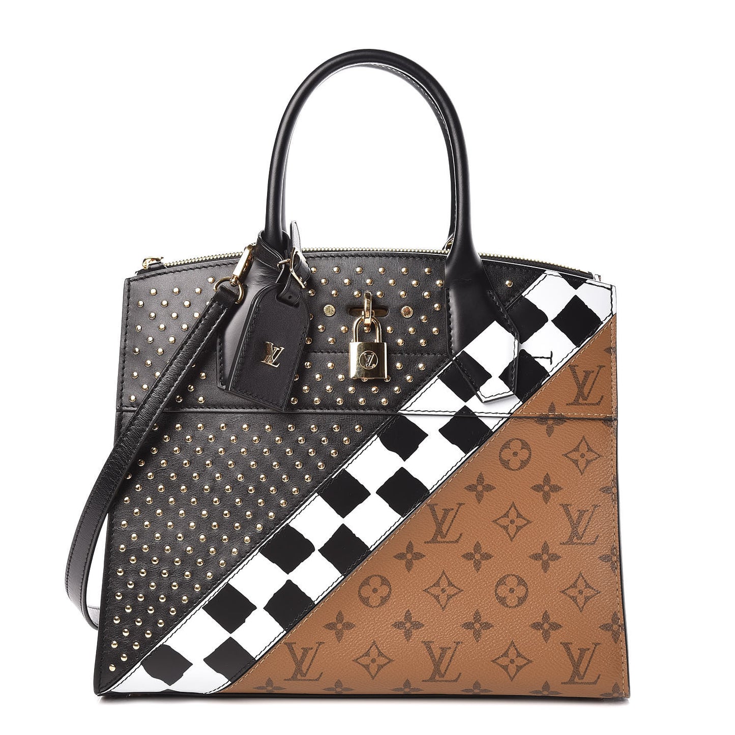 Calfskin Reverse Monogram City Steamer MM