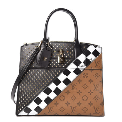 Louis Vuitton Calfskin Reverse Monogram City Steamer MM 1 of 9