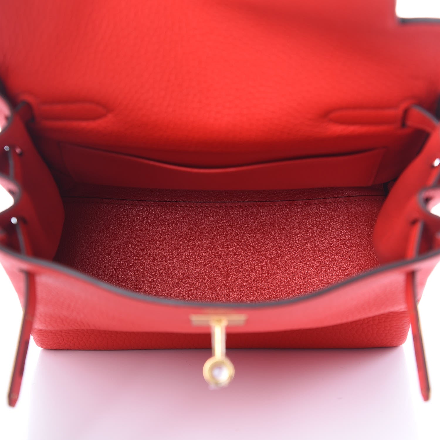 Hermes Taurillon Clemence Kelly Ado Backpack Rouge De Coeur 5 of 22