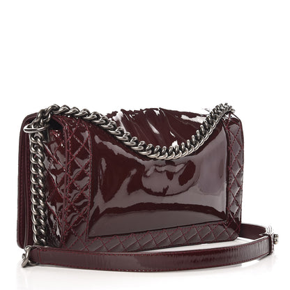 Chanel Calfskin New Medium Boy Reverso Flap Burgundy 3 of 7