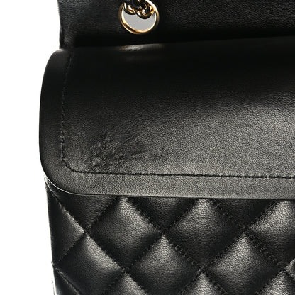 Chanel Lambskin Quilted Small Double Flap Black 10 of 11