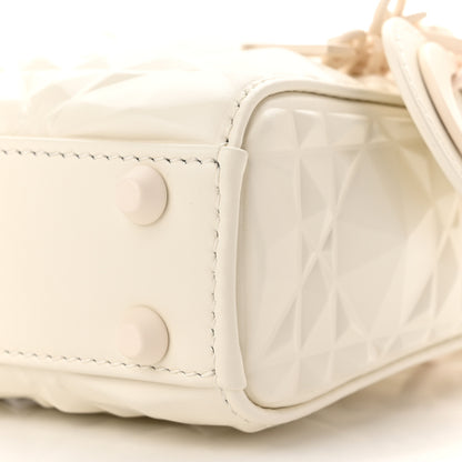 Christian Dior Calfskin Cannage Diamond Micro Lady Dior Latte 10 of 11