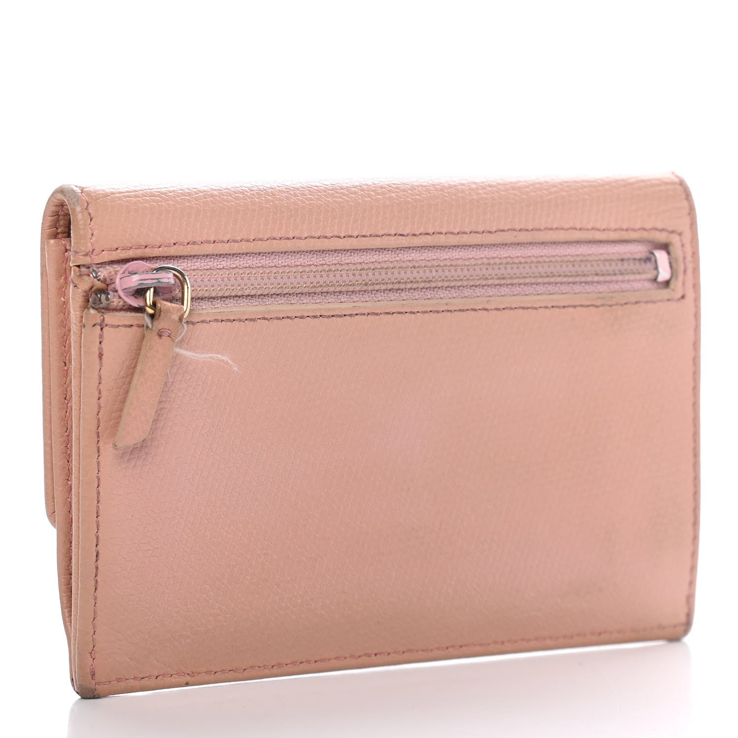 Chanel Grained Calfskin CC Button Key Holder Case Pink 3 of 8