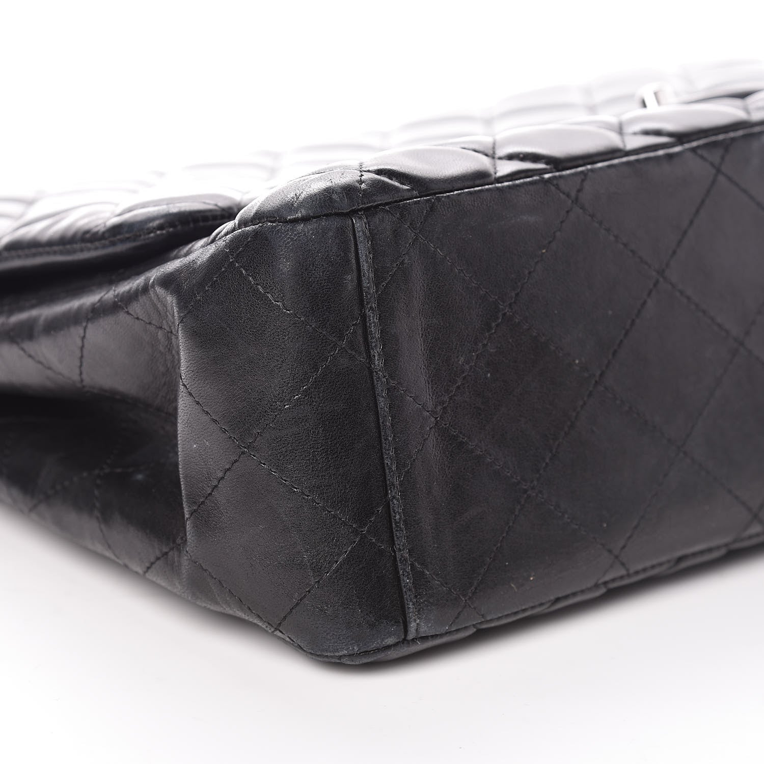 Chanel Lambskin Quilted Maxi Single Flap Black 5 of 12