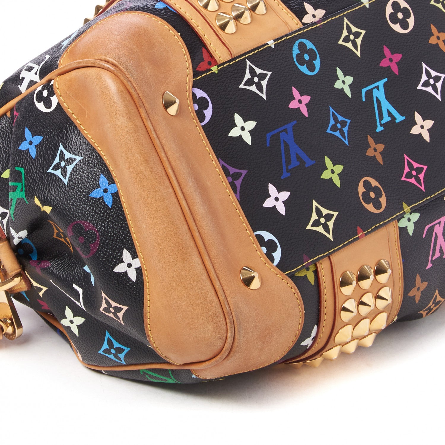 Louis Vuitton Monogram Multicolor Courtney MM Black 6 of 8