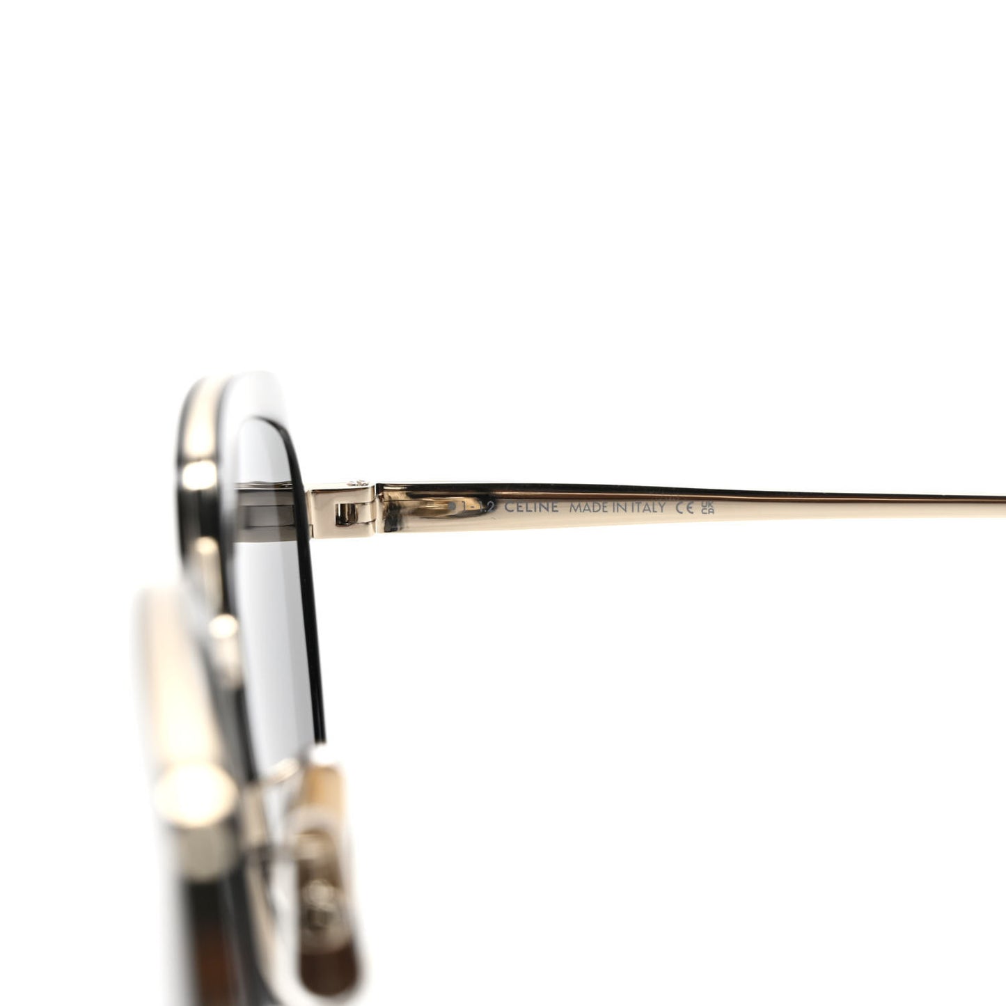 Oversized Square Metal Sunglasses CL40203U Black
