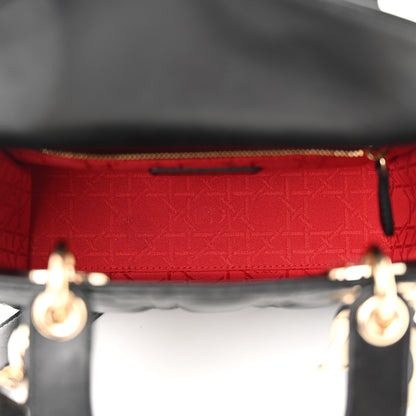 Christian Dior Lambskin Cannage Small My ABCDior Lady Dior Black 5 of 10