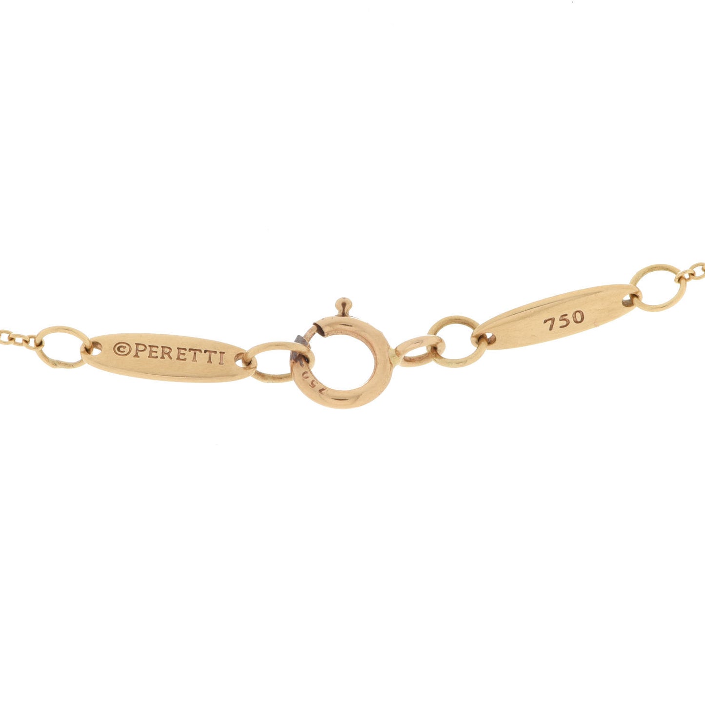 18K Yellow Gold Diamond Ampersand Pendant Necklace
