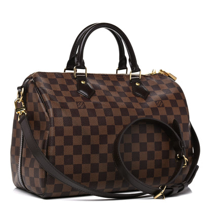 Louis Vuitton Damier Ebene Speedy Bandouliere 30 3 of 14