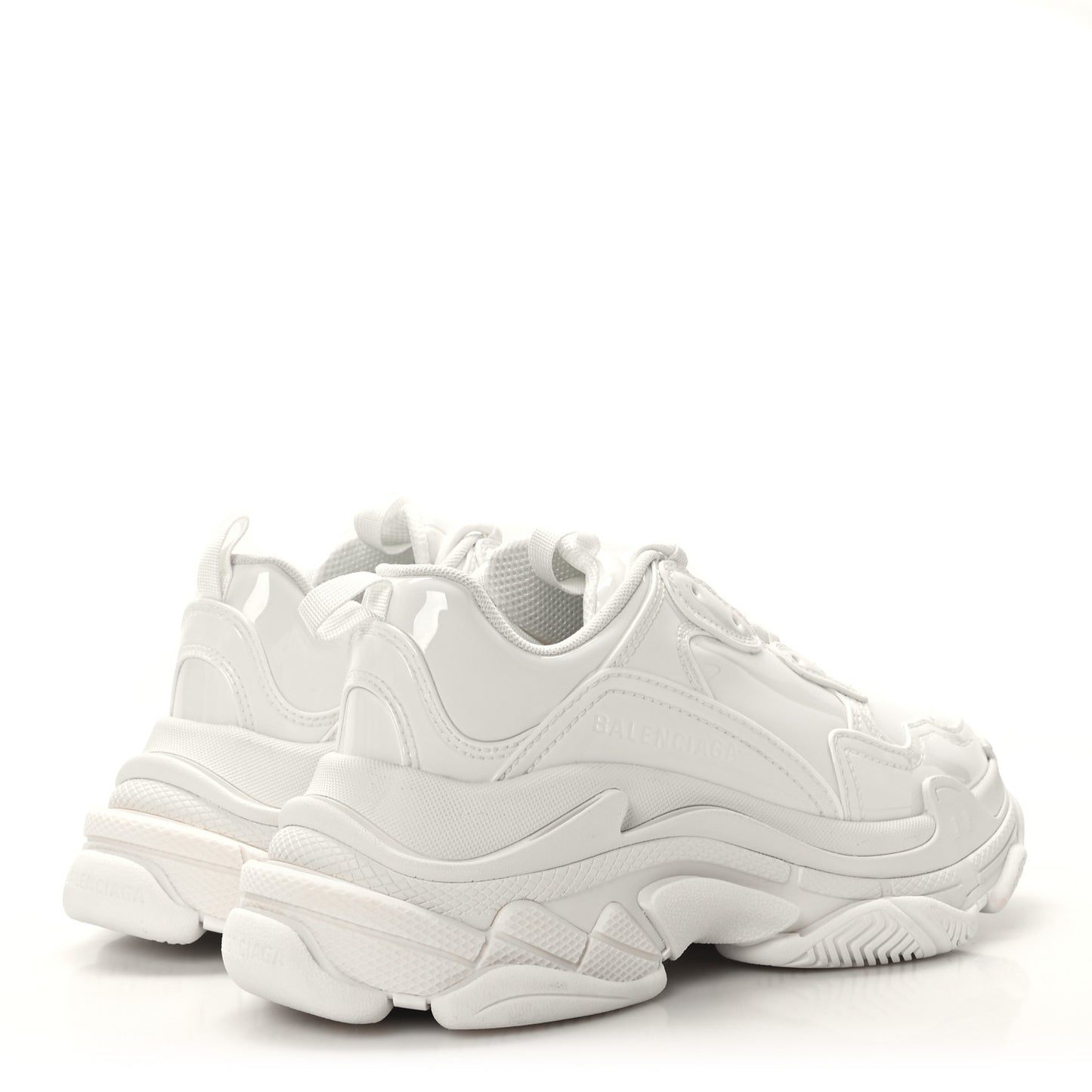 Rubber Monocolor Womens Triple S Sneakers 39 White