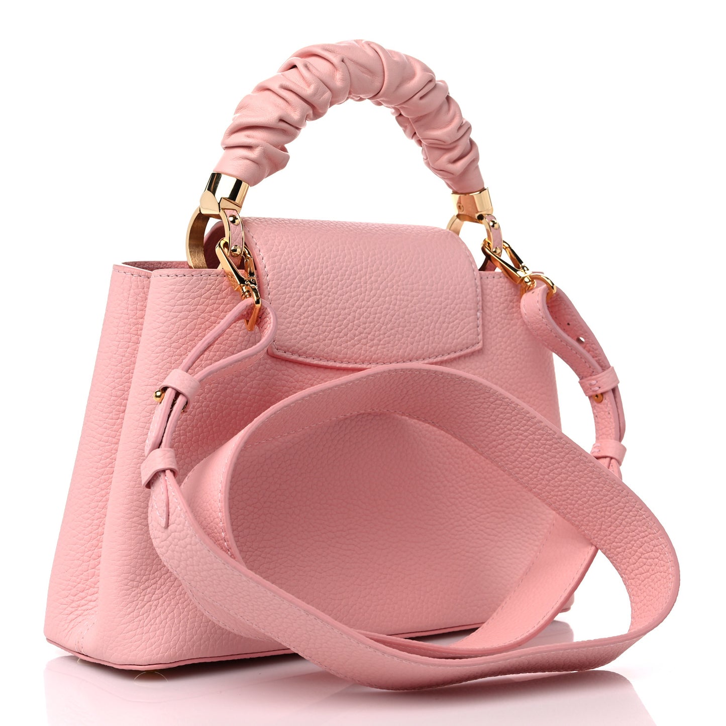 Taurillon Scrunchie Capucines BB Bubble Gum Pink