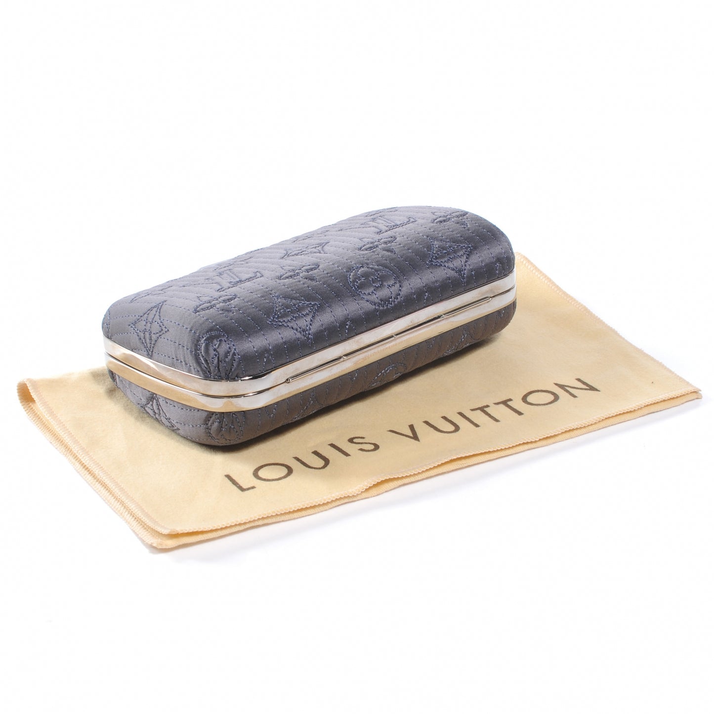 Monogram Motard Minaudiere Clutch Grey