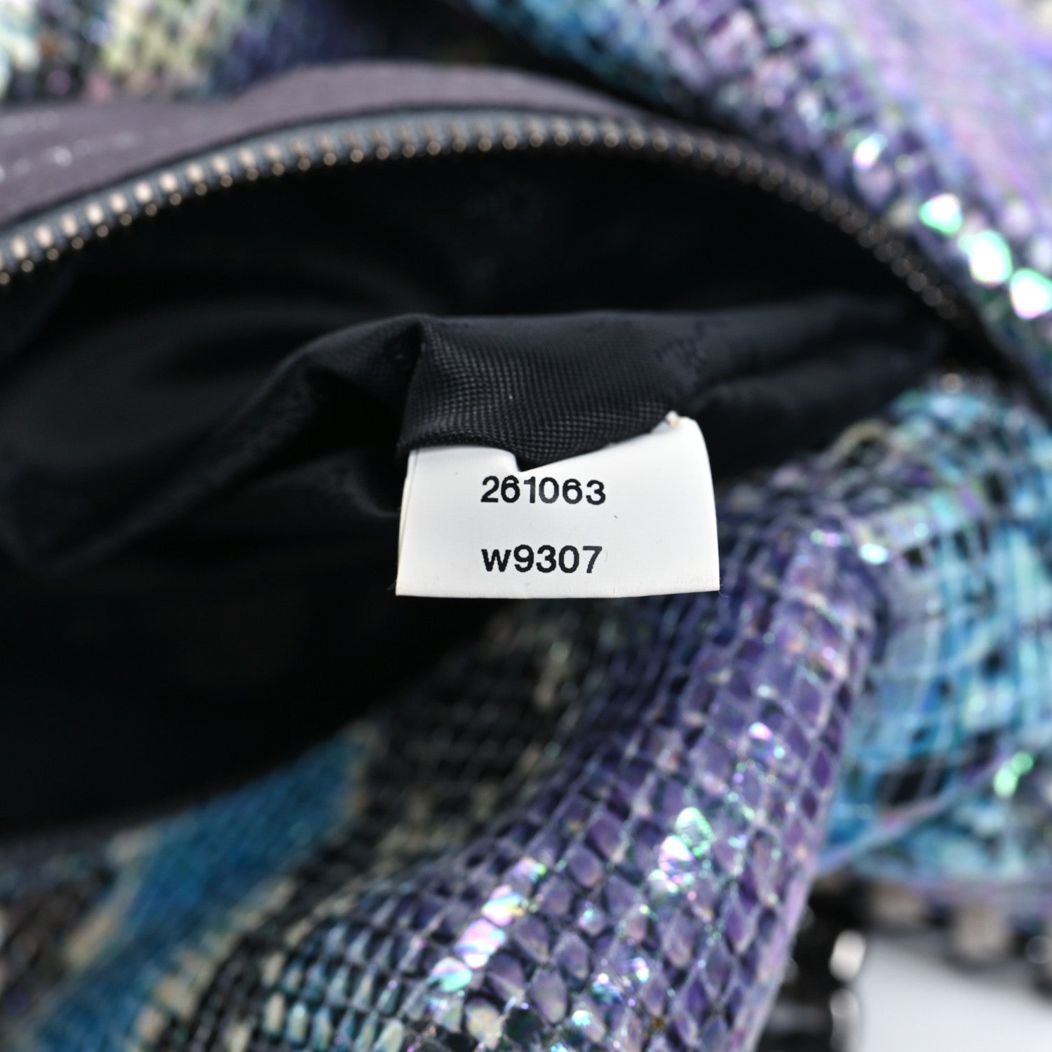 Stella McCartney Eco Python Oleographic Small Falabella Tote Navy 7 of 10