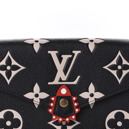 Louis Vuitton Empreinte Monogram Giant Crafty Pochette Felicie Black Creme 10 of 10