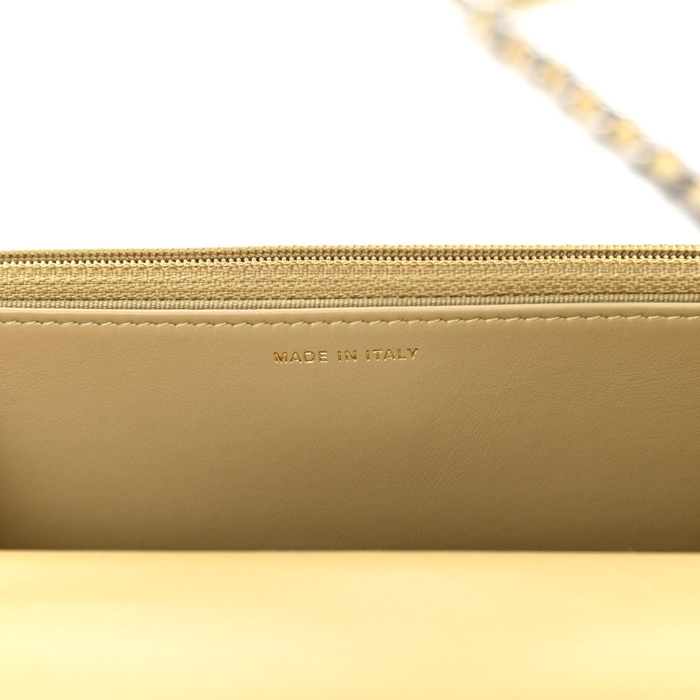 Lambskin Quilted Chanel 19 Wallet On Chain WOC Light Green