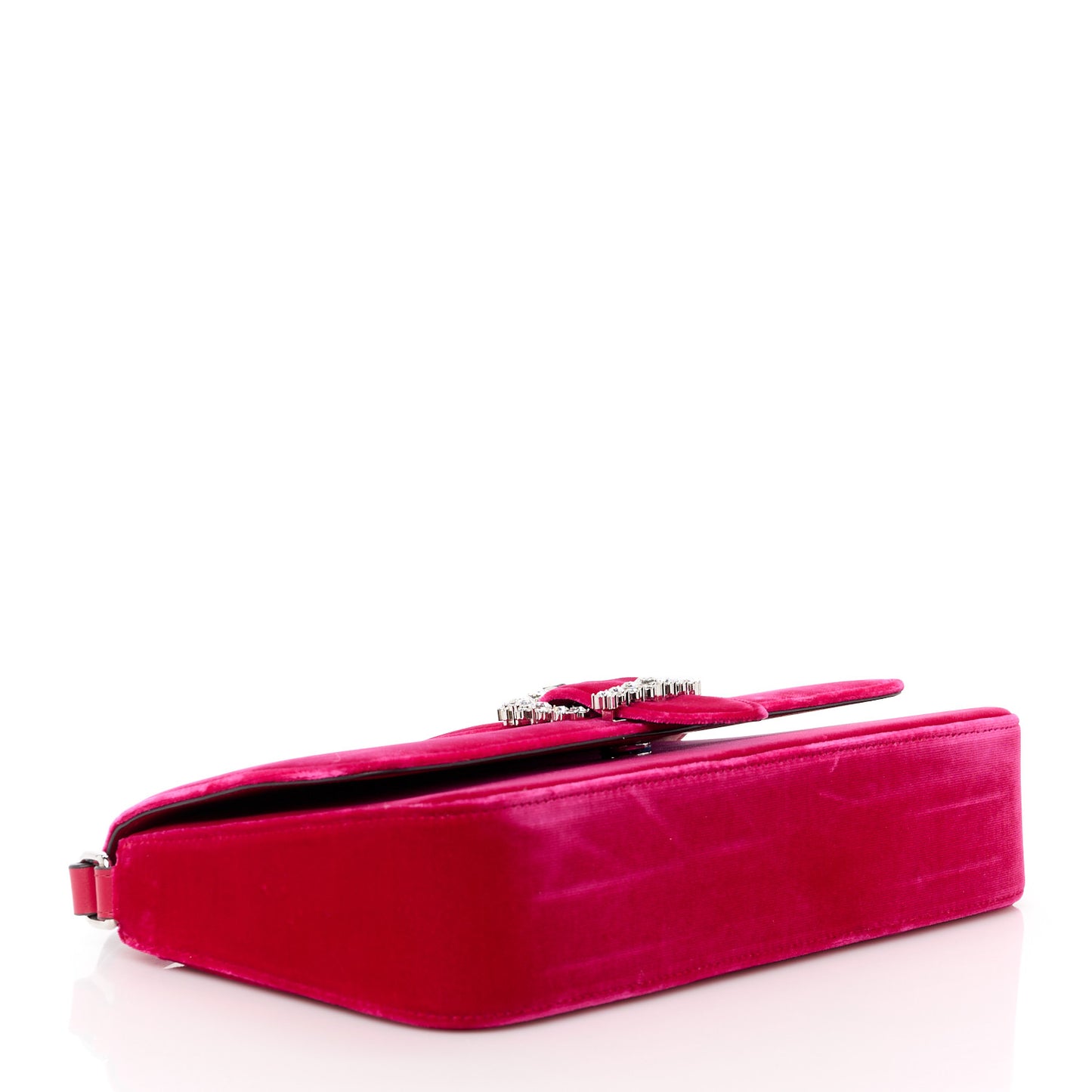 Velvet Crystal Cheri Shoulder Bag Royal Red