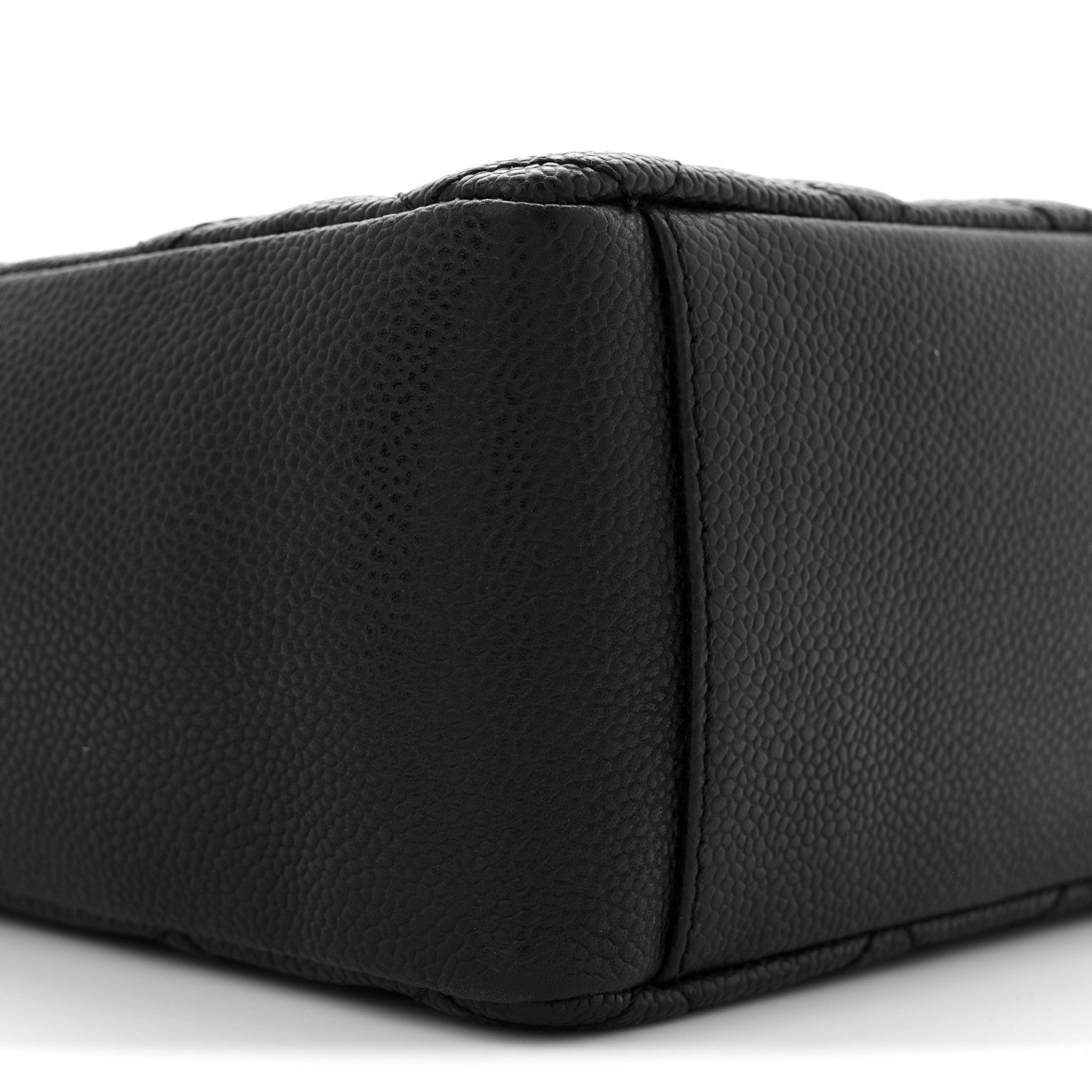 Chanel Caviar Quilted Petit Shopping Tote PST Black 9 of 11