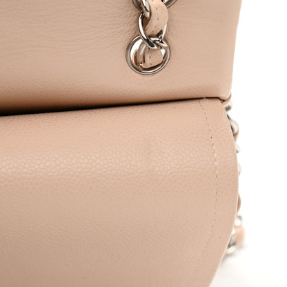 Chanel Caviar Quilted Maxi Double Flap Light Beige 11 of 12